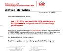 Büro geschlossen 
